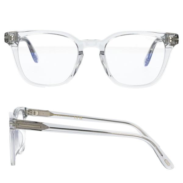 TOM FORD トムフォード メガネ ウェリントン ブルーライトカット アジアンフィット FT6014-K-B/V (TF6014-K-B) 001 眼鏡 黒 グレー クリアグレー 【海外正規品】_8