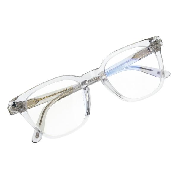 TOM FORD トムフォード メガネ ウェリントン ブルーライトカット アジアンフィット FT6014-K-B/V (TF6014-K-B) 001 眼鏡 黒 グレー クリアグレー 【海外正規品】_9