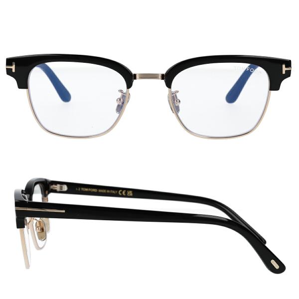 TOM FORD トムフォード メガネ サーモント型 ブロー コンビネーション ブルーライトカット アジアンフィット FT6016-K-B/V (TF6016-K-B) 001 【海外正規品】_4