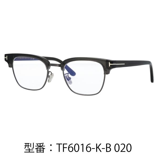 TOM FORD トムフォード メガネ サーモント型 ブロー コンビネーション ブルーライトカット アジアンフィット FT6016-K-B/V (TF6016-K-B) 001 【海外正規品】_7