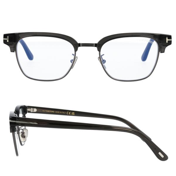 TOM FORD トムフォード メガネ サーモント型 ブロー コンビネーション ブルーライトカット アジアンフィット FT6016-K-B/V (TF6016-K-B) 001 【海外正規品】_8