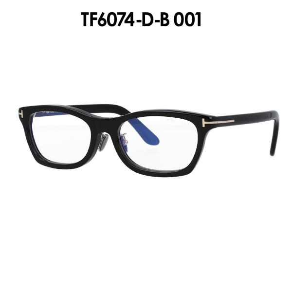 TOM FORD トムフォード メガネ ブルーライトカット スクエア型 アジアンフィット FT6074-D-B/V (TF6074-D-B) 001 眼鏡 黒縁 黒【海外正規品】_3