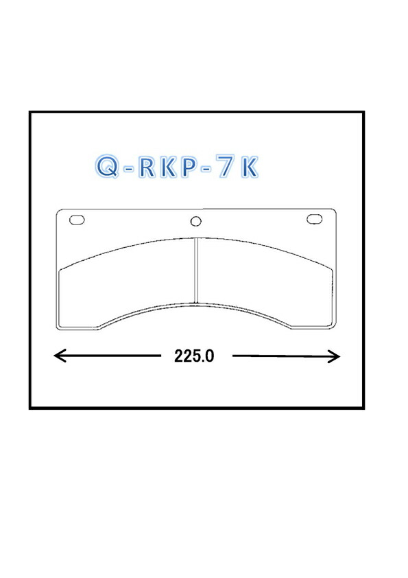 QLINE Q-RKP-7K ストラドルキャリアカーパッド2枚入り ブレーキパッド【送料無料】