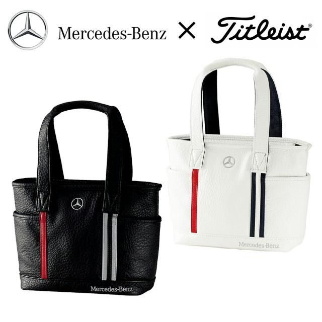 Mercedes-Benz Titleist ラウンド トートバッグ Mercedes-Benz×Titleist ラウンド トートバッグ カジュアル ブラック