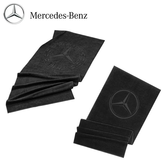 ビッグタオル ブラック スリーポインテッドスター メルセデスベンツ ベンツコレクション ベンツ 大型 大判 ビーチ 海 プール