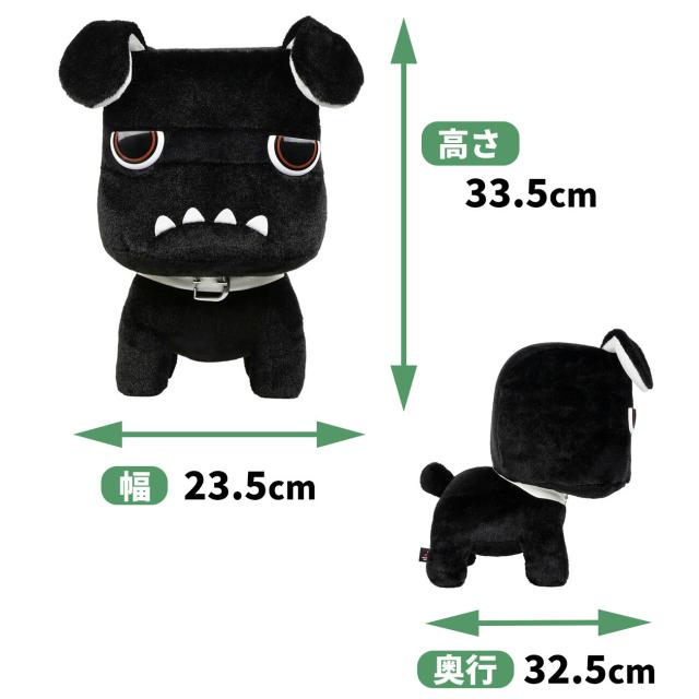 黒デリ丸。 ビッグサイズ Big デリカミニ公式キャラクター でりまる ぬいぐるみ ラリアート インテリア 三菱 TS14808 デリ丸 デリカ 黒 ブラック  送料無料_1