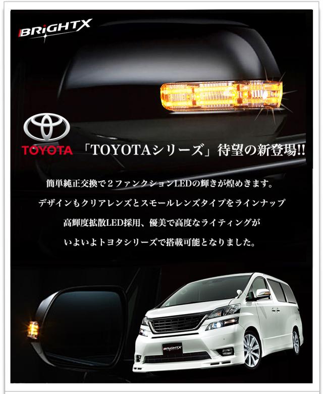 【お得な】ドアミラー ウインカー LED ドアミラー ウインカー 適合車種 トヨタ アルファード 20系 ヴェルファイア 20系 ヴァンガード 30系 ヴォクシー ノア 70系 エスティマ50系 HV 前期 後期 シエンタ後期 パッソセッテ bB ポルテ後期 ラクティス RAV4 1年保証 クリア_10