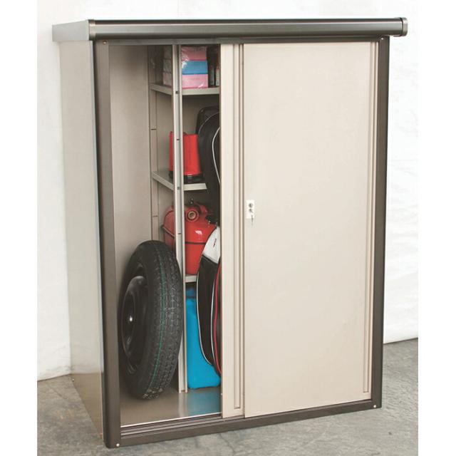 【対象商品】【公式】万能物置 物置 屋外 大型 おしゃれ 物置き 多目的万能物置 幅1255 × 奥行840 × 高さ1620mm 物置小屋 倉庫 庭 収納庫 縦長 収納庫 鍵付き 屋外物置 防さび 庭収納 スチール物置 屋外収納 ベランダ DM2-1675_1