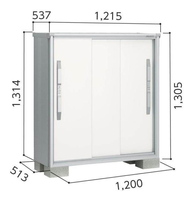 【間口120cm】ヨドコウ　ヨド物置 ESF-1205G　エスモ　 開口部が業界No.1の広さ！　住環境にマッチする 選べる全5色_1