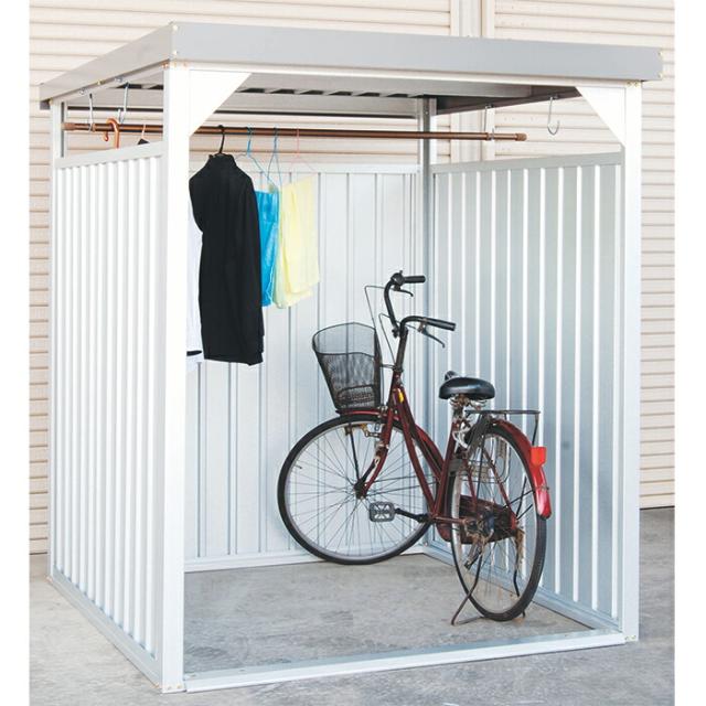 【対象商品】【公式】万能物置 物置 屋外 大型 おしゃれ 物置き 多目的万能物置 サイクルハウス サイクルポート 幅1661mm × 奥行1796mm × 高さ1930mm 自転車置き場 屋外 収納庫 スチール DM-7L_2