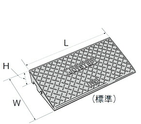 【お得な 12個セット】段差スロープ 　ジョイステップ　J-G10　標準型　 　道路前の段差の解消に！