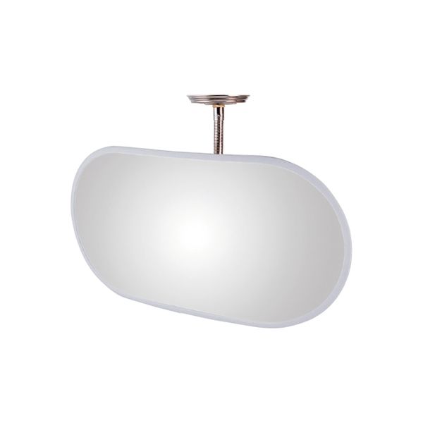 防犯ミラー(アクリル製)　小判型365mm×760mm【日本製　信栄物産】フレキシブルタイプ　【送料無料】