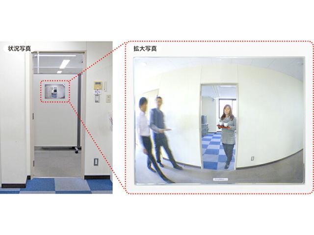 《マグネットタイプ》FFミラー通路 FT22M　W220×H165　左右用（通路の左右確認！） 　ヒヤリ・ハット解消!!　正面に貼るだけ！_3