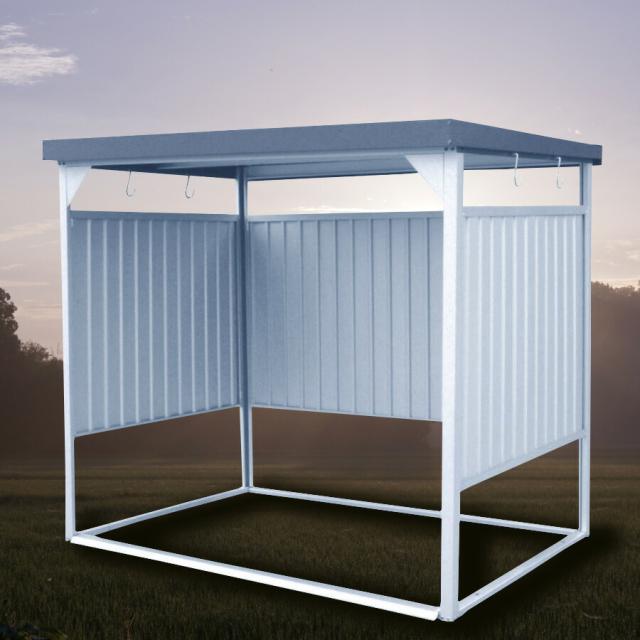 【対象商品】【公式】万能物置 物置 屋外 大型 おしゃれ 物置き 多目的万能物置 サイクルハウス サイクルポート 幅2393mm × 奥行1796mm × 高さ1930mm 農機具 置場 自転車置き場 屋外 収納庫 スチール DM-10