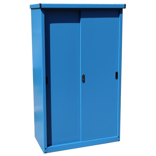 【公式】【送料無料】万能物置 物置 屋外 幅927×奥500×高1550mm 縦型物置 室内 おしゃれ 多目的万能物置 小型物置 小型 スリム 省スペース 組立式 物置き 収納庫 屋外物置 スチール物置 家庭物置 家庭用物置 スチール ゴルフバッグ IES-04T-B