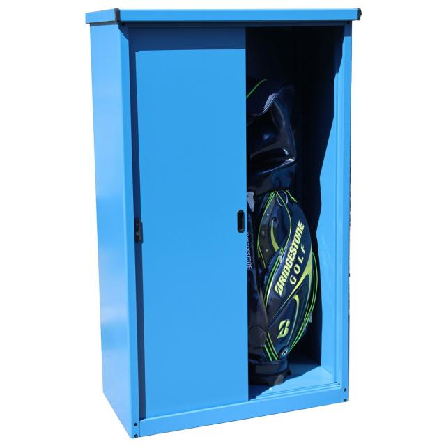 【公式】【送料無料】万能物置 物置 屋外 幅927×奥500×高1550mm 縦型物置 室内 おしゃれ 多目的万能物置 小型物置 小型 スリム 省スペース 組立式 物置き 収納庫 屋外物置 スチール物置 家庭物置 家庭用物置 スチール ゴルフバッグ IES-04T-B_2