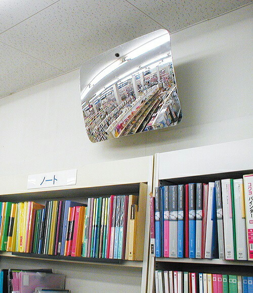 びゅ〜ミラー 角形 420×620 室内用　 1VAC4262 　ナック・ケイ・エス　　 フレームレスで とっても軽い！ 安全・防犯ミラー_1