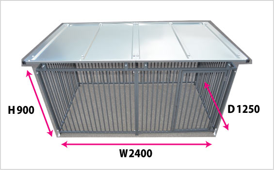 【ペットサークル】カシワ ワンちゃんサークル 犬用 ゲージ 屋根付き H900×W1200 6枚組 扉付きパネル 犬ゲージ 犬ケージ ケージ いぬケージ ペットサークル サークル 中型犬 大型犬 サークル スチール製 丈夫 室内 室外 kdogs9006y_3