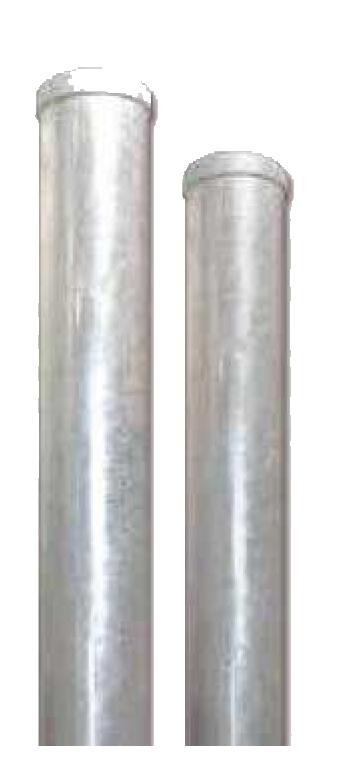 カーブミラー 安全ミラー 道路反射鏡 支柱 φ76.3 × 4000 ポール 店舗 商業施設内 道路鏡 大型ミラー オプション 埋込式 カーブミラー用 ドブメッキ塗装 ナック・ケイ・エス  3pld7640s