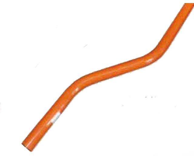 カーブミラー 安全ミラー 道路反射鏡 曲支柱 曲がり支柱 φ76.3 × 4000ポール 店舗 商業施設内 道路鏡 大型ミラー オプション 埋込式 カーブミラー用 下地亜鉛 ナック・ケイ・エス 3PLA7640C / 3PLA7640U