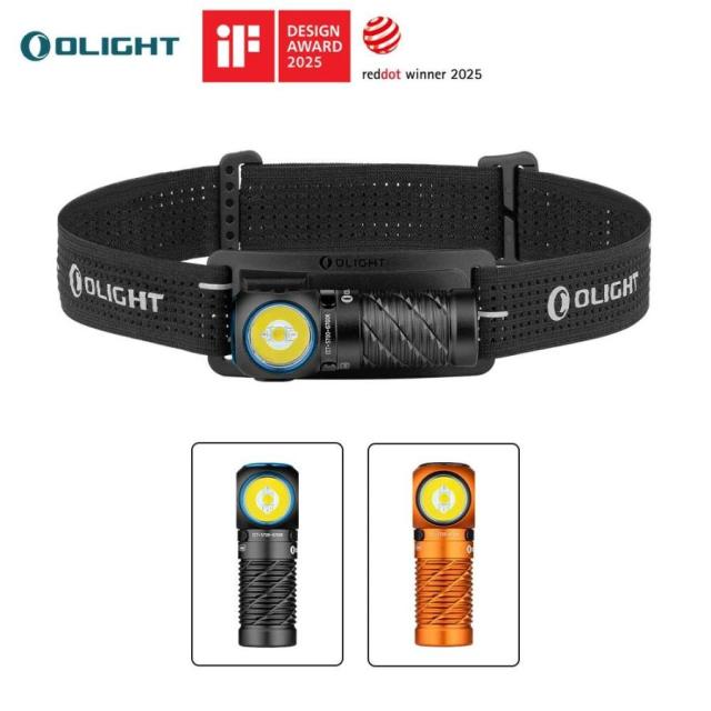 OLIGHT オーライト Perun 3 Mini ブラックCW ブラックHCRI オレンジ ヘッドライト 長時間利用 懐中電灯 スポットライト