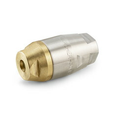 ケルヒャー 4.765-001.0 パイプクリーニングノズル　サイクロンジェット Rotor pipe D21/040　吐出口後方 3 ヶ所前方 1 ヶ所。ノズルサイズ 040。外径21mm