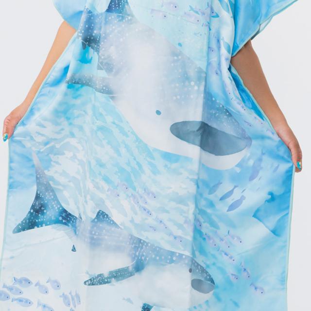 [ OCEANSEASEA ] お着替えポンチョ マイクロドライタオル 80cm×110cm_15