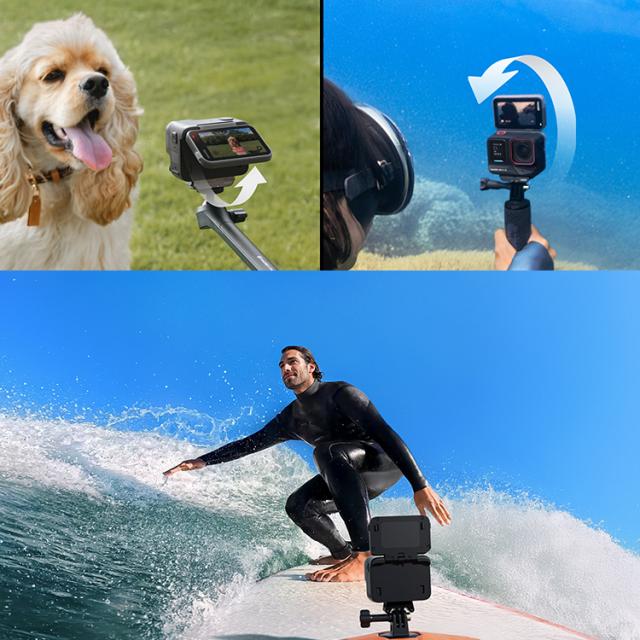 [ Insta360 ] Ace Pro2 デュアルバッテリーキット CINSBBGA-DB + UFL-GR140 Pro ZD 水中セミフィッシュアイコンバージョンレンズセット_7