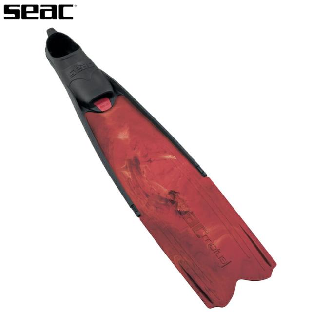 ダイビング フィン [ SEAC ] セアック MOTUS CAMO RED ロングフィン【APNEA】