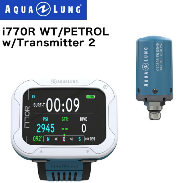 アクアラング ] AQUALUNG i770R WT/PETROL (トランスミッター2付き 