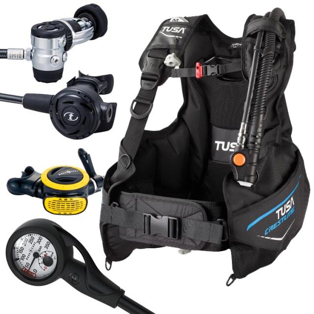 TUSA ] BC0602B + RS1103J ダイビング重器材4点セット 【公式通販】