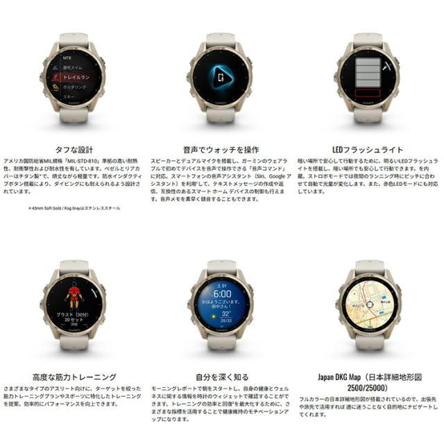 [ GARMIN ] ガーミン fenix 8 Sapphire AMOLED 51mm 010-02905-81_3