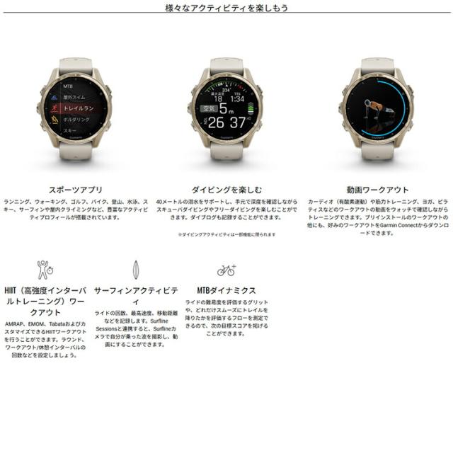 [ GARMIN ] ガーミン fenix 8 Sapphire AMOLED 51mm 010-02905-81_5