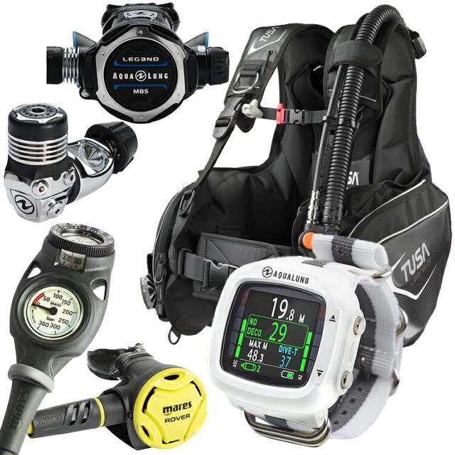 [ TUSA ] BC0103B + LEGEND MBS + ダイブコンピュータ ( i330R ) 重器材5点セット ネット限定