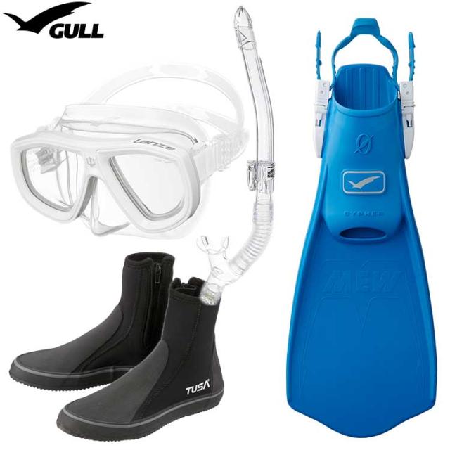 [ GULL ] ランツェ + ミューサイファー ダイビング用 軽器材4点セット_3