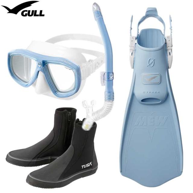 [ GULL ] ランツェ + ミューサイファー ダイビング用 軽器材4点セット_4