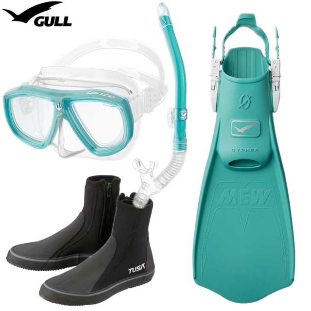 [ GULL ] ランツェ + ミューサイファー ダイビング用 軽器材4点セット