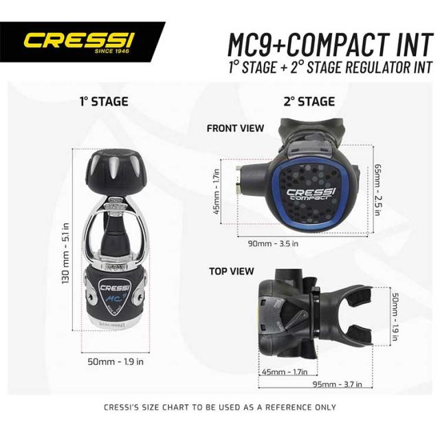 [ マレス ] ロック + CRESSI MC9/COMPACT 重器材4点セット_5