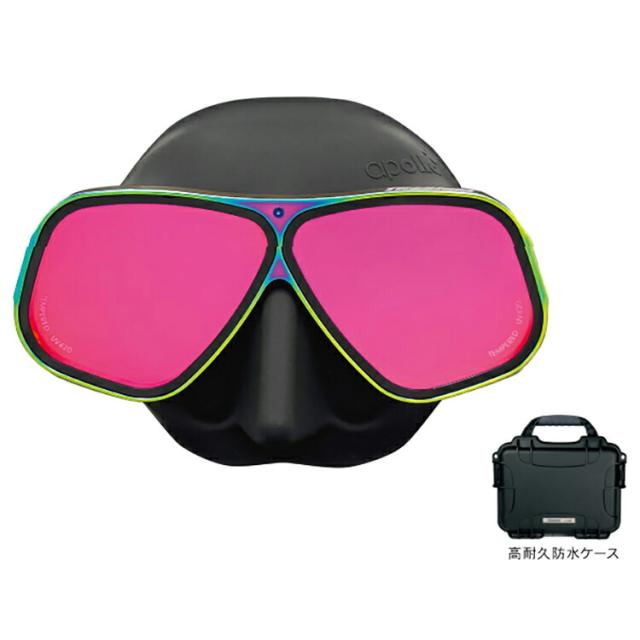[ 日本潜水機（アポロ） ] アポロスポーツ バイオメタルマスク チタン プリズマラックス apollo-sports bio-metal mask Titanium Prismalux