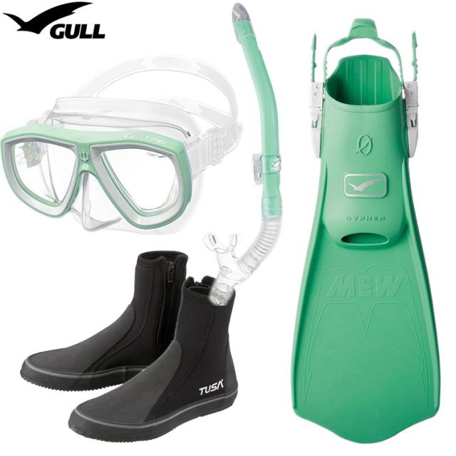 [ GULL ] ランツェ + ミューサイファー ダイビング用 軽器材4点セット_1