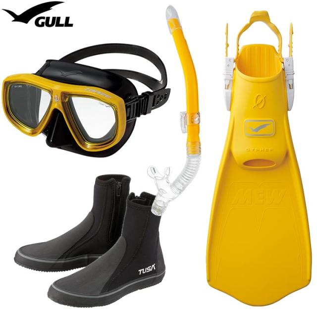 [ GULL ] ランツェ + ミューサイファー ダイビング用 軽器材4点セット_2