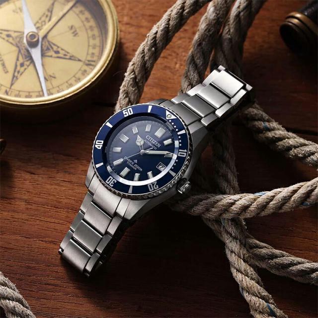 シチズン CITIZEN PROMASTER（プロマスター） MARINEシリーズ メカニカルダイバー200m メタルバンド NB6021-68L_6