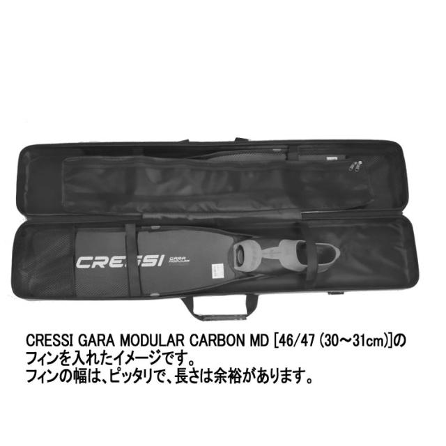 ロングフィンバッグ スーツケース 軽量 ロングフィン用 スピアフィッシング用 Freediving fin box W120×D14×H22cm_2