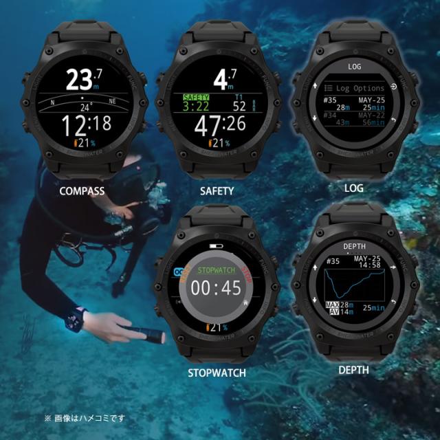 [ SHEARWATER ] シェアウォーター TERIC テリック ダイブコンピューター カラーディスプレイ シルバー ブルー_7