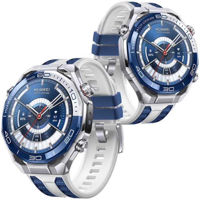 [ HUAWEI ] ファーウェイ HUAWEI WATCH Ultimate2 Blue [チタンベルト付属] GPSスマートウォッチ ダイブコンピューター ダイビング ゴルフ アウトドア_1
