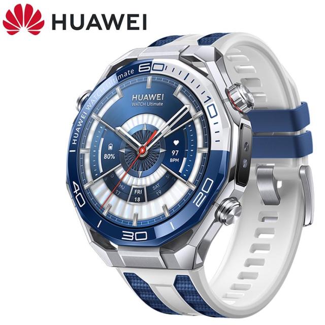 [ HUAWEI ] ファーウェイ HUAWEI WATCH Ultimate2 Blue [チタンベルト付属] GPSスマートウォッチ ダイブコンピューター ダイビング ゴルフ アウトドア