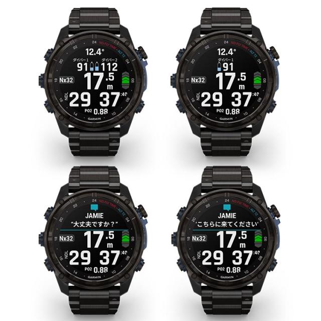 [ GARMIN ] ガーミン Descent Mk3i 51mm Carbon Gray DLC Ti/Ti ダイブコンピューター T2 トランシーバー対応 010-02752-36_3