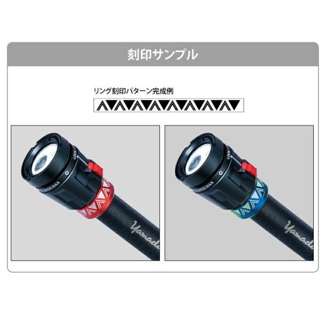 ダイビング ライト mic21オリジナル DL1001ライトリング刻印サービス（三角ジオメトリック）[ 150m防水 ]