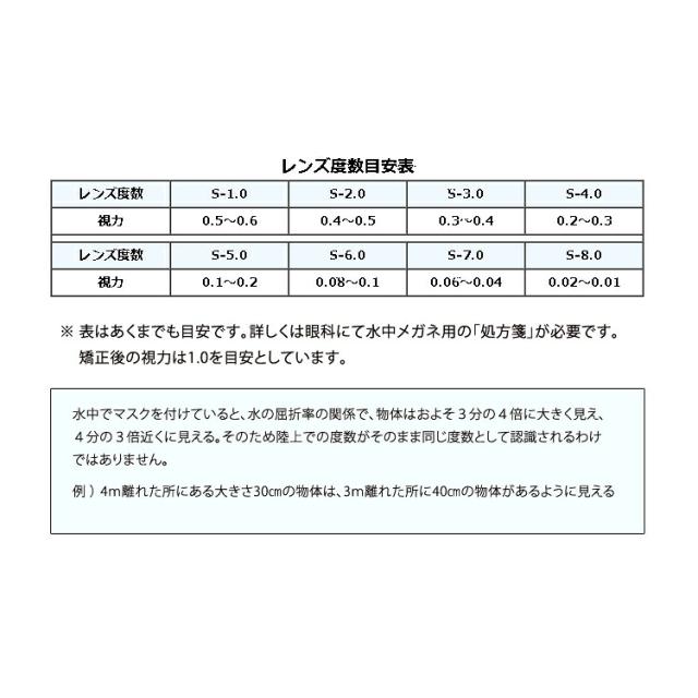 ダイビング [ GULL ] ガル マスク &度付きレンズ MANTIS5 純正度付きレンズセット ブラストセイフオレンジ_1