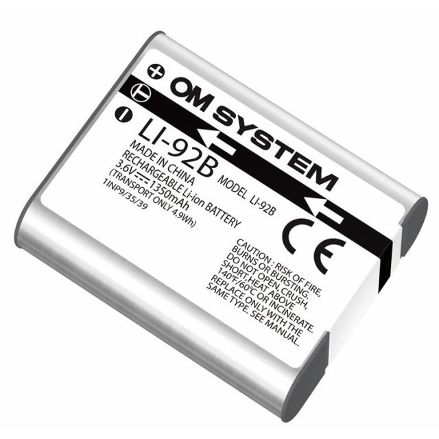 [ OM SYSTEM ] OMシステム リチウムイオン充電池 LI-92B オリンパス